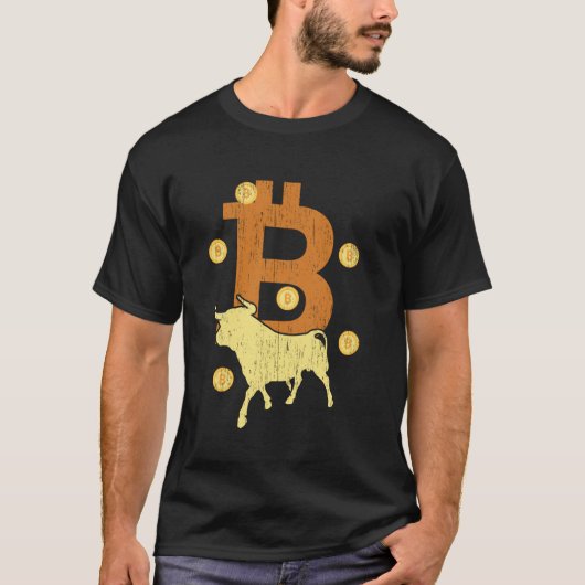 楽しいビットコインBTC暗号通貨トレーダーマイナーブロ Tシャツ (正面)