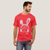 楽しいビデオゲーム ゲーミング イースター ゲーマー ガール ウサギ Ea Tシャツ (正面フル)