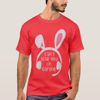 楽しいビデオゲーム ゲーミング イースター ゲーマー ガール ウサギ Ea Tシャツ