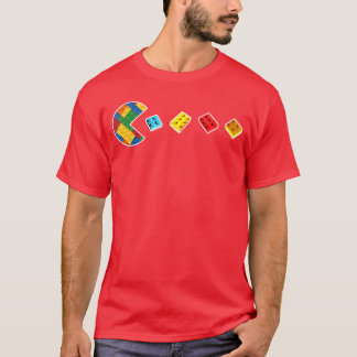 楽しいビルディングブロック ゲーマー マスタービルダー レンガ L Tシャツ