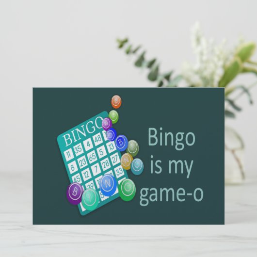 楽しいビンゴの誕生日パーティーやグループイベント 招待状 (スタンド正面)