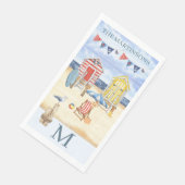 楽しいビーチの夏の情景 オーシャンモノグラム (コーナー)