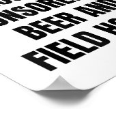 楽しいビール愛好家 私の良い気分はFielによって後援されています ポスター (角)