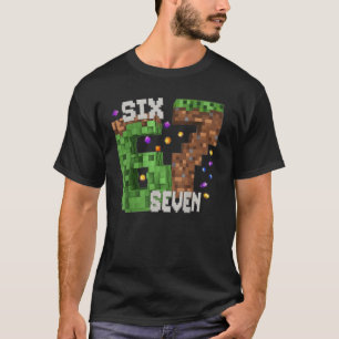 楽しいピクセルシックスセブン 67 ゲーマー 誕生日祝い メンズ ボー Tシャツ