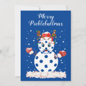 楽しいピックルボールクリスマス ピックルボールファンの皆さん シーズンカード (正面)