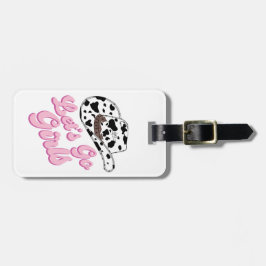 楽しいピンクのカントリー女子たちよ出発しよう！ ラゲッジタグ