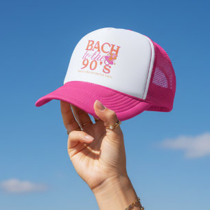 楽しいピンクの90年代レトロ独身最後の夜 キャップ
