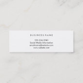 楽しいピンクグリーンコンテンポラリー スキニー名刺 (裏面)