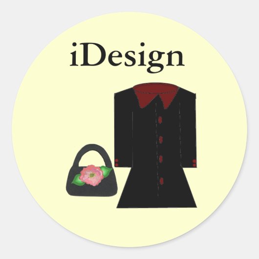 楽しいファッション - iDesign ラウンドシール (正面)