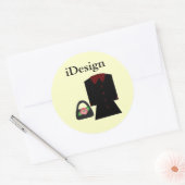 楽しいファッション - iDesign ラウンドシール (封筒)