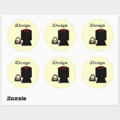 楽しいファッション - iDesign ラウンドシール (シート)