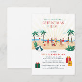 楽しいファミリーサマーParty 招待状 (正面/裏面)