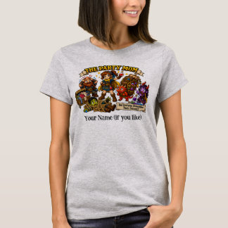 楽しいファンタジーDND冒険者 パーティーママ Tシャツ