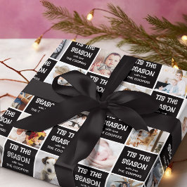 楽しいフォトグリッド クリスマス ギフト包装 ラッピングペーパー