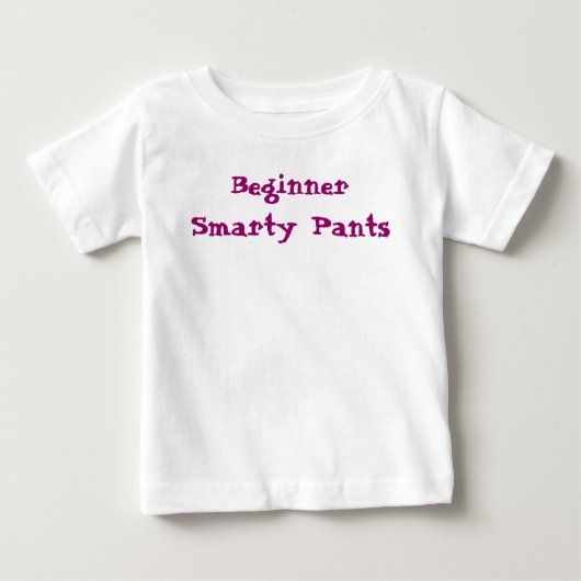 楽しいフレーズ 初心者スマートパンツ ベビーTシャツ (正面)