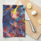 楽しいブッダオリジナル抽象芸術アートワーク キッチンタオル (四つ折り)