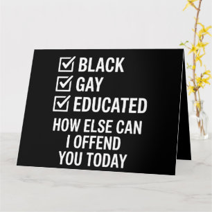 楽しいブラックゲイプライドLGBTQ権利サポート カード