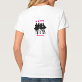 楽しいブラック&ホワイト女子旅行用Tシャツ Tシャツ (裏面)