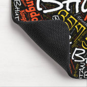 楽しいブータン国旗の色の愛国心 マウスパッド (コーナー)