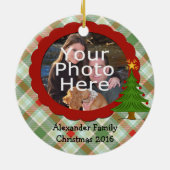 楽しいプライド写真クリスマスオーナメント セラミックオーナメント (裏面)