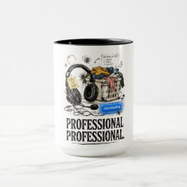 楽しいプロフェッショナルWFHコーヒーマグ リモートワークギフト マグカップ