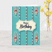 楽しいプールの誕生日カード カード (黄色い花)
