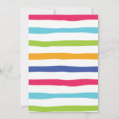 楽しいプールパーティーの招待状 招待状 (裏面)