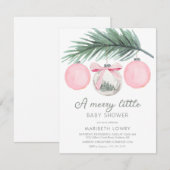 楽しいベイビーシャワーのお誘い 招待状 (正面/裏面)