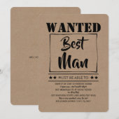 楽しいベストマン・グルームズマン提案 招待状 (正面/裏面)