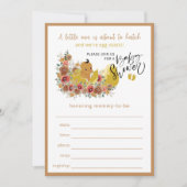 楽しいベビーシャワー記入式招待状 No 2 招待状 (正面)