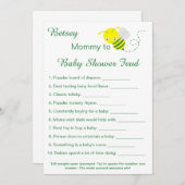 楽しいベビーシャワー フェュード ゲームカード 招待状 (正面/裏面)