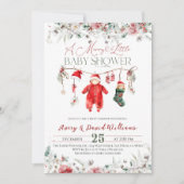 楽しいベビーシャワー（男女問わず） 招待状 (正面)