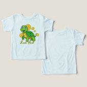 楽しいベビーTシャツ | 私は速い | (デザイン正面&裏面)