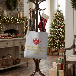 楽しいホットココアとホリデーシーズンのクリスマス トートバッグ