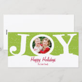 楽しいホリデーの写真カード シーズンカード (正面/裏面)