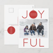 楽しいホリデーの写真ポストカード シーズンポストカード (正面/裏面)