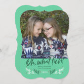 楽しいホリデーカード 大きな写真付き シーズンカード (正面/裏面)