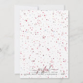 楽しいホリデーカード + 色合わせのタイポグラフィ シーズンカード (裏面)