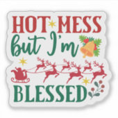 楽しいホリデークリスマスステッカー シール (正面)