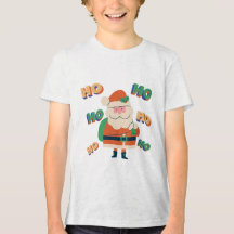 楽しいホリデーグラフィックのクリスマスTシャツ | Ho Ho Ho