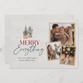 楽しいホリデーシーズンのクリスマスカード シーズンカード (正面/裏面)