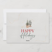 楽しいホリデーシーズンのクリスマスカード シーズンカード (裏面)