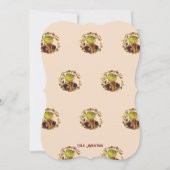 楽しいホリデーシーズンのグリーティングカード (裏面)