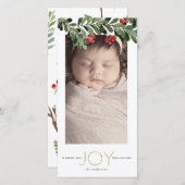 楽しいホリデーシーズンのグリーティングカード シーズンカード (正面/裏面)