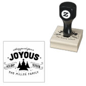 楽しいホリデーシーズンの松の木　ID580 ラバースタンプ (押印)