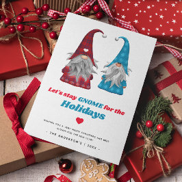 楽しいホリデーシーズンをノームと過ごそう 'Let's Stay Gnome for the Hol シーズンカード
