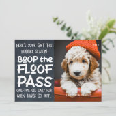 楽しいホリデーシーズン！現代風で面白いペットのカスタム写真 シーズンカード (スタンド正面)