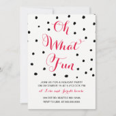 楽しいホリデーパーティーの招待状 招待状 (正面)