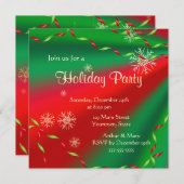 楽しいホリデーパーティー 招待状 (正面/裏面)