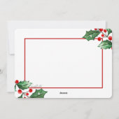 楽しいホリデー写真カード シーズンカード (裏面)